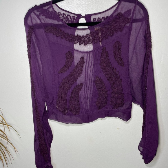 Free people mesh blouse - Picture 2 of 9